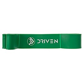 Driven | Premium Quality Exercise Resistance Bands | Assistance Fitness Band for Body Stretching Home Workout Mobility Training (#4 Green 50-125 lbs)