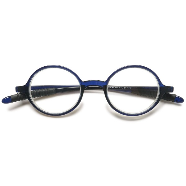 VEVESMUNDO Reading Glasses Round Men Women Flexible Bendable Eyeglasses Readers