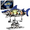 QLT Ideas Mechanical Shark Building Set - with Display Stand