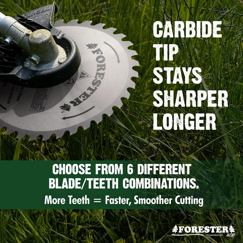 FORESTER Carbide Tip Brush Cutter Blade - 9in x 50