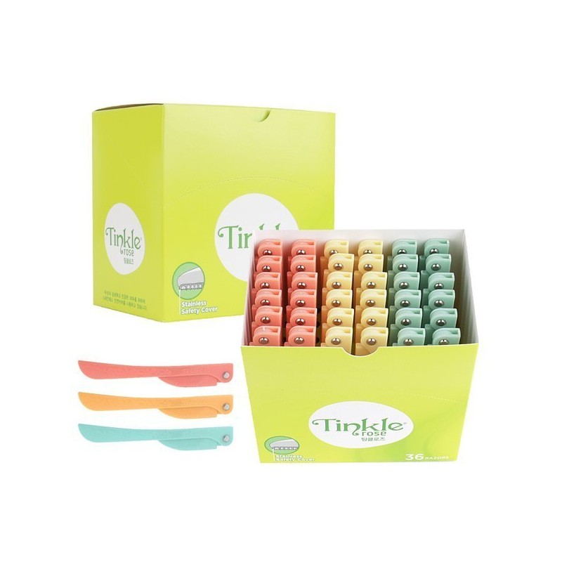 Dorco 도루코 팅클 로즈 여성용 눈썹면도기 1BOX(36P) Dorco Tinkle Rose