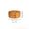 ROSSRORE Handwoven Natural Coasters Set - Boho Seashell & Rattan