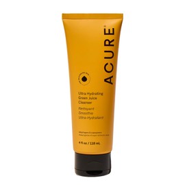 Acure | Limpiador facial ultra hidratante | Con adaptógenos y super verdes para piel estresada, y reseca, 118 ml
