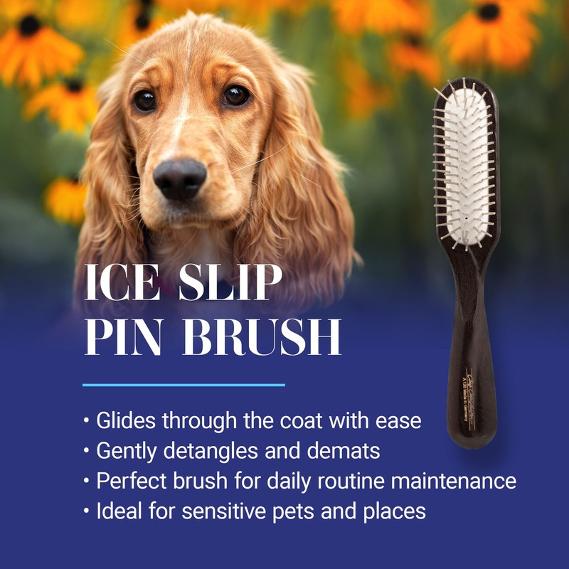 Chris Christensen Dog Brush, 20 mm. Ice Slip Dematting Brush,