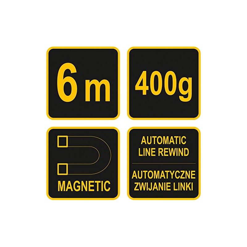 Vorel Plumb Bob 400 Grams 6 Metres Automatic Return and