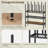 YATINEY Free Standing Shoe Rack, Tall Boots Rack Organizer, Boot