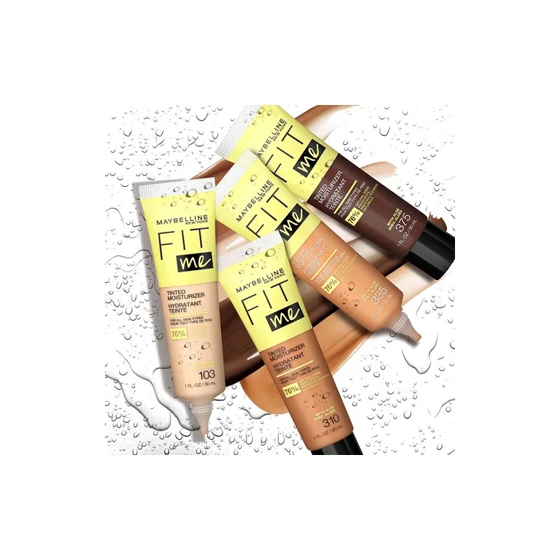 Maquillaje Maybelline Fit Me Tinted Moisturizer Ligero Tono 370