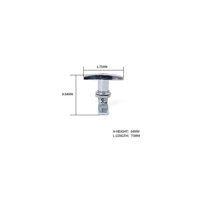 MASO 2x T-Handle Door Lock Latch Truck Cap Camper TrailerCabinet