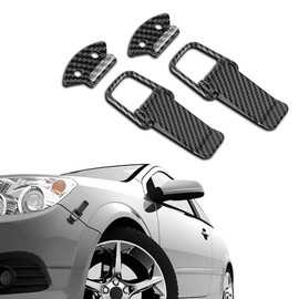 Kutyun 2PCS Car Bumper Clips, Bumper Quick Release, Front Rear Bumper Fastener Kit, Durable Carbon Fiber Car Bumper Security Hook Lock Clips, Universal Car Accessories Fit for Car Bumper (Large)