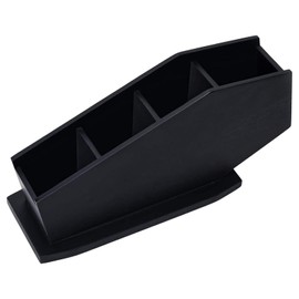 Brush Holder Makeup Organizer - Coffin Wooden Makeup Holder Brush Organizer,Practical Cosmetic Storage Spooky Compartment Pen Holder for Pencil & Brush