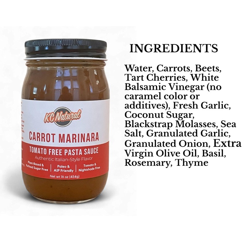 KC Natural - No Tomato Carrot Marinara Sauce - Pizza