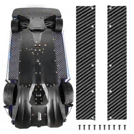 ZHRCFUN 2 Pieces Carbon Fibre RC Chassis Side Skirts Widening Kit (46 mm) for 1/7 Felony and Infraction V2 6s BLX All-Road Truck RTR