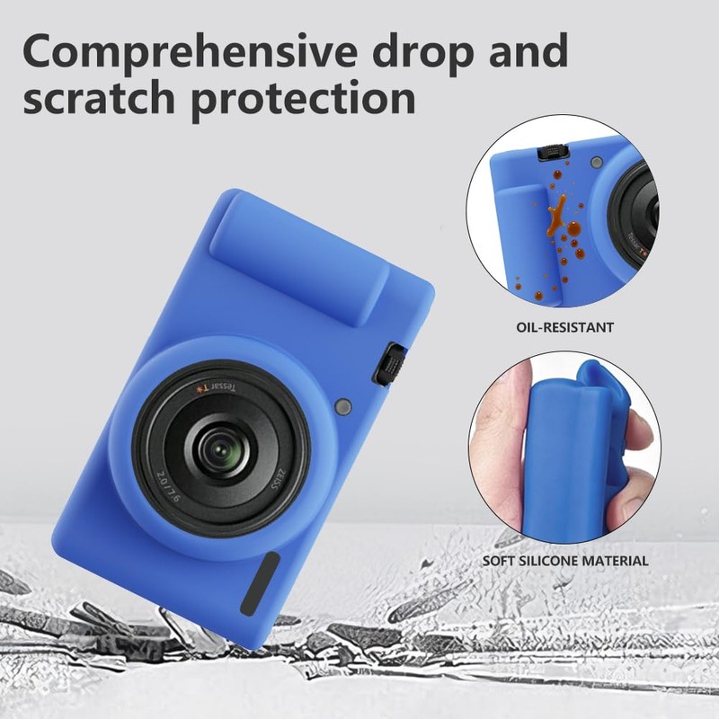 Tedubax - Funda de silicona para cámara digital Sony ZV-1F/ZV-1