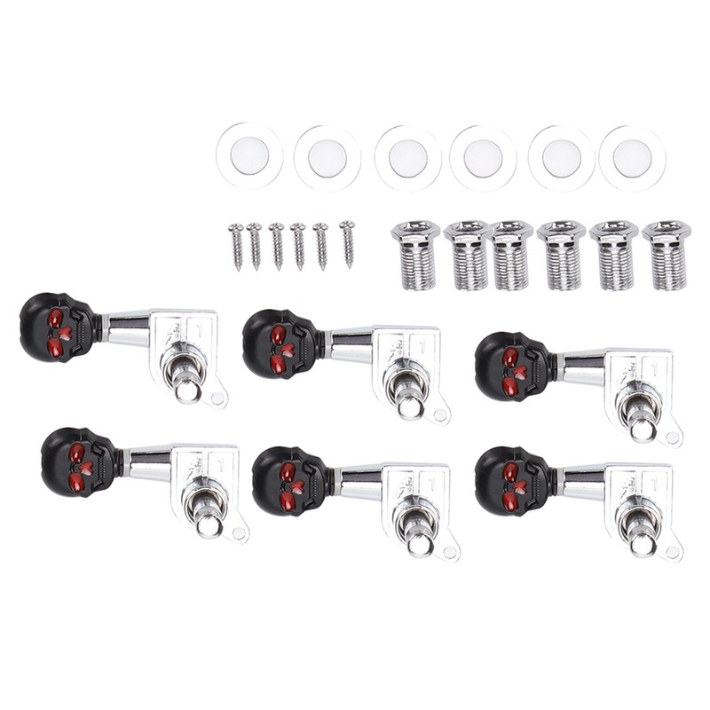 Skull Shape Tuning Peg Zinc Alloy Machine Heads Tuner Set