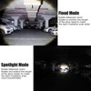 LED Flashlight Telescopic Zoom Protective Function Aluminum Alloy Barrel 2000LM