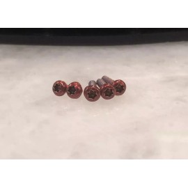 Kershaw Translucent Red Screws Set For Kershaw 1670 Blur Handle & Clip - Set of 5pcs