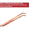 Copper Tongs 8.5 inches Curved Tip Ideal for Jewelry Making