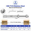 [Patent]CKE 20 Pack 1/8" Swageless Cable Railing Kit, Swageless Stud