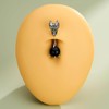 Oufer 14G Dragon and Claw Belly Button Ring - Color: