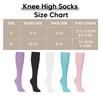 Athlemo 4 Pack rayon from bamboo Lightweight Knee High Dress