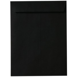 JAM PAPER 10 x 13 Open End Catalog Envelopes - Smooth Black - 25/Pack