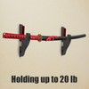 Sword holder wall mount 1-tier velvet padded hook Katana holder
