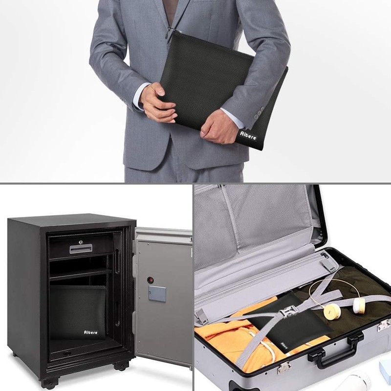 Fireproof Document Bag, Fireproof and Waterproof Document Box, Briefcase for