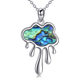 TIGERRIDER Cloud 925 Sterling Silver Necklace Abalone Shell Jewelry Gift for Women Christmas Birthday