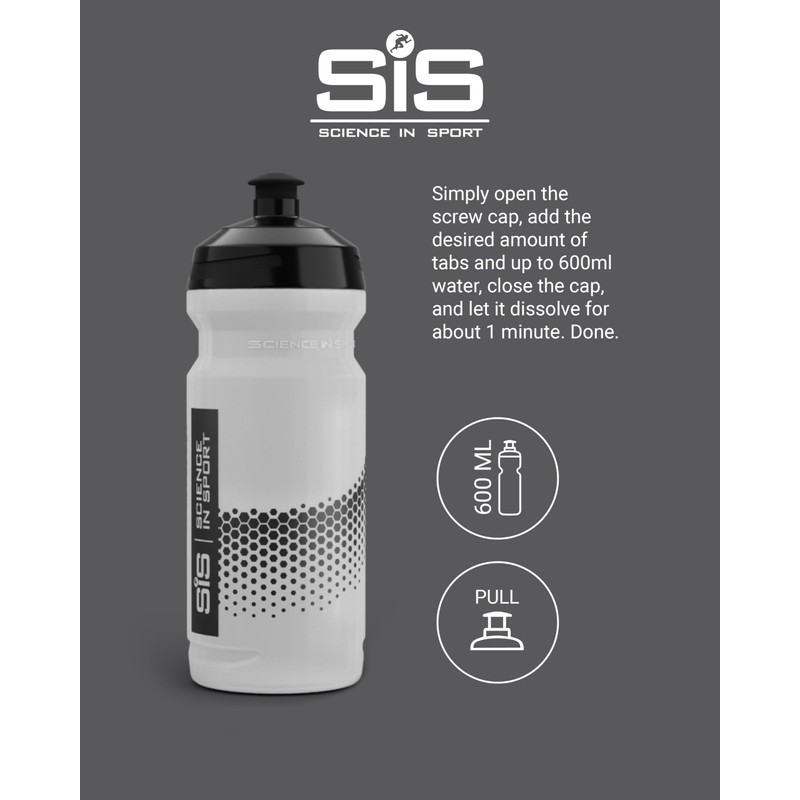 Science in Sport SIS Clear Sports Water Bottle, Wide Mouth