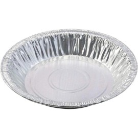 D & W 30 Aluminum Foil 6" Pie Pans, Made in USA, Disposable Tin Plates for Pies