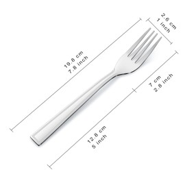 Table Forks 24 Pieces, hunnycook Stainless Steel Fork Set, Cutlery Forks Suitable for Home Restaurant Outdoor Dishwasher Safe