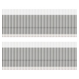 PATIKIL 100 Pack Retractable Ballpoint Pen Refills, 1.0 mm Black Ink Medium Point Refill for Gel Liquid Gel Pen