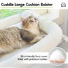 Zoratoo Cat Window Sill Perch with Large Bolster, Easy to