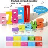 20PCS Wooden Stacking Number Building Blocks for 3+ Years Old