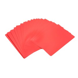 AIMOFAMAG - Tarjetas de abanico y manipulación de truco mágico para escenario (rojo, tamaño del puente, 1 cubierta)