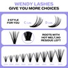 Individual Lashes Kit Cluster Lashes D Curl 0.07mm DIY Lash