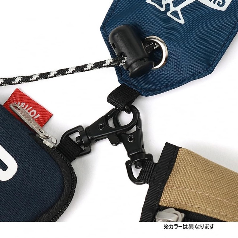 Chums Wearable Sling Shoulder Bag, Sweat Nylon, Black/Charcoal