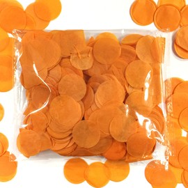 Wrapables® 1" Round Tissue Confetti Party Decorations for Weddings, Birthday Parties, and Showers (Orange)