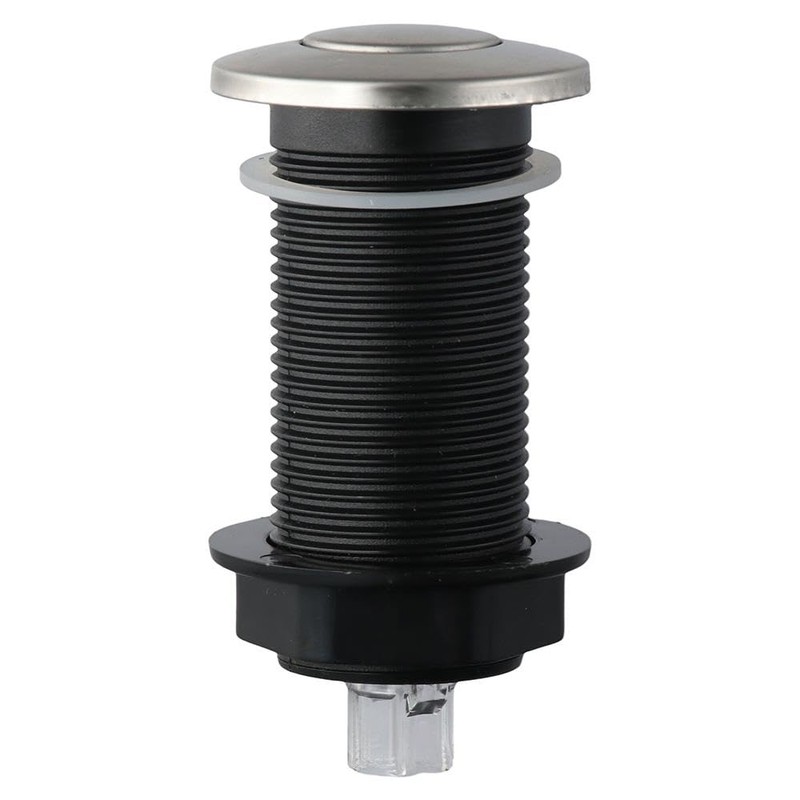 Upluckey Kitchen Garbage Disposer Extended Air Switch Stainless Steel Button
