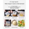 HUANIZI 1 x 2.5L Mixing Bowl with Lid, Transparent Mixing