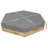 Waterproof Hexagonal Children Sand Pit Cover Protector Garden Bathing Pool