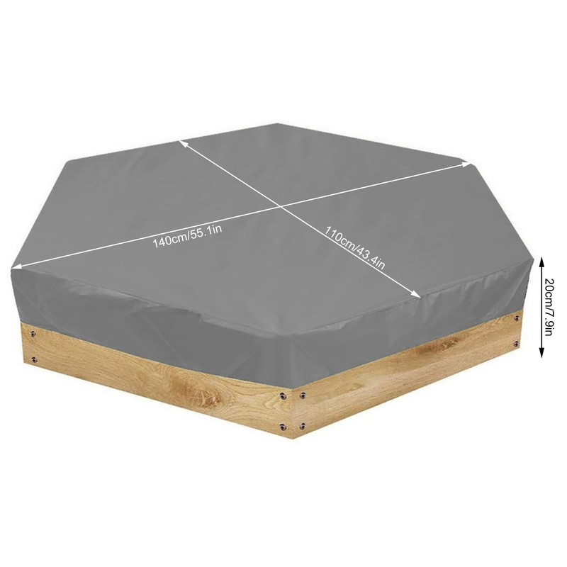 Waterproof Hexagonal Children Sand Pit Cover Protector Garden Bathing Pool