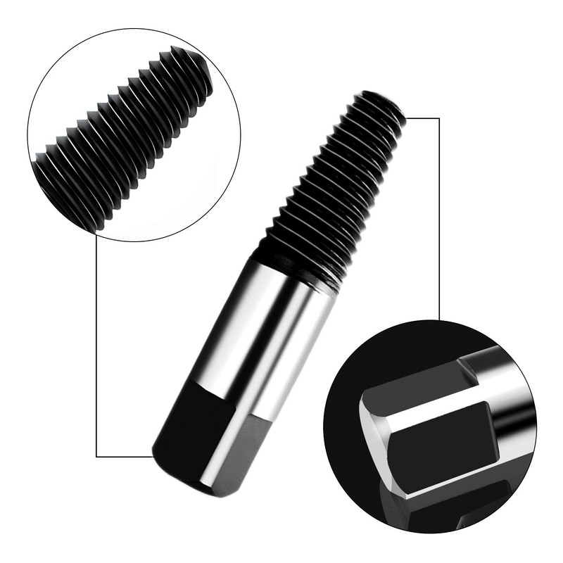 Hakkin 8 Pcs Damaged and Stripped Screw Extractor Set, 1/8”-