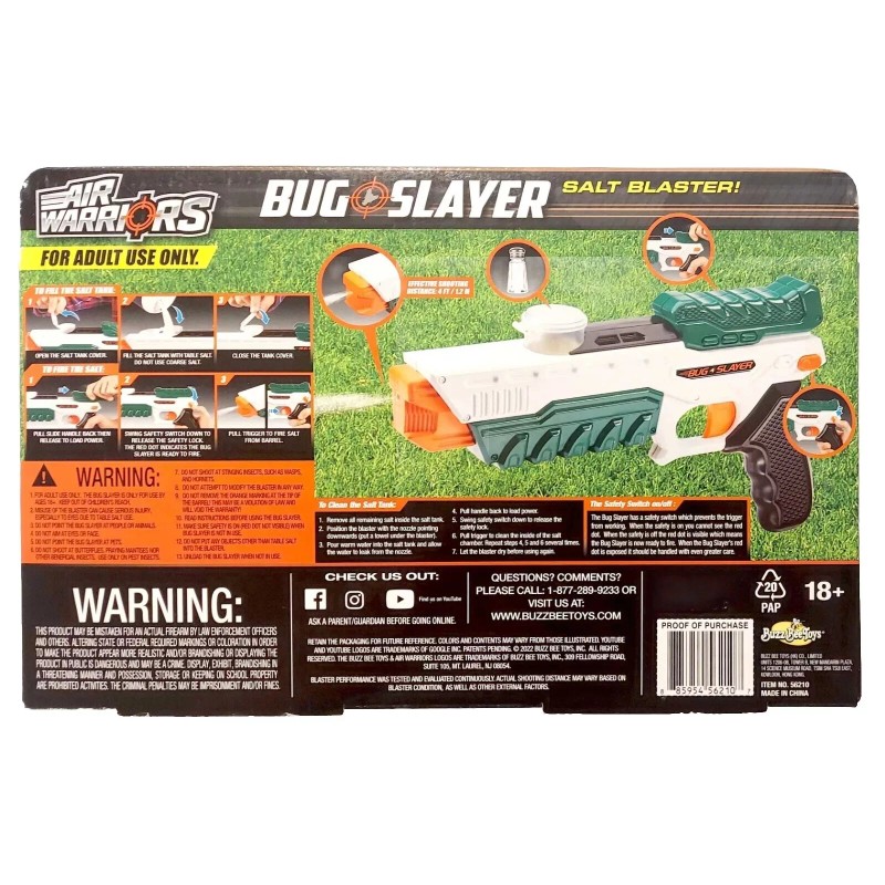 Buzzbee Toys Salt Blaster Bug Slayer 2-Pack of Salt Blaster