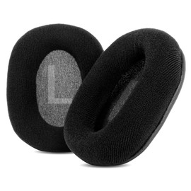 TaiZiChangQin Upgrade Ear Pads Ear Pads Replacement Compatible with Fifine H6 7.1 Surround Sound Gaming Headphones Velour Ear Pads Black