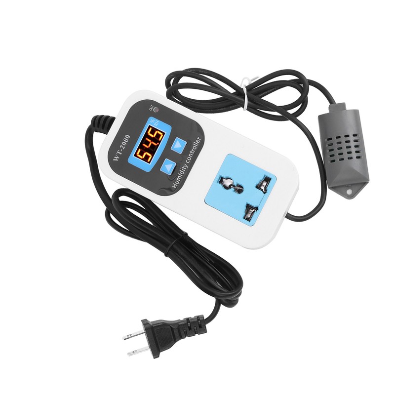 Digital Humidity Controller Humidify Dehumidification Switch Socket 0%~99%RH WT2000