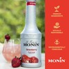 Monin - Strawberry Purée, Juicy and Sweet, Great for Sodas