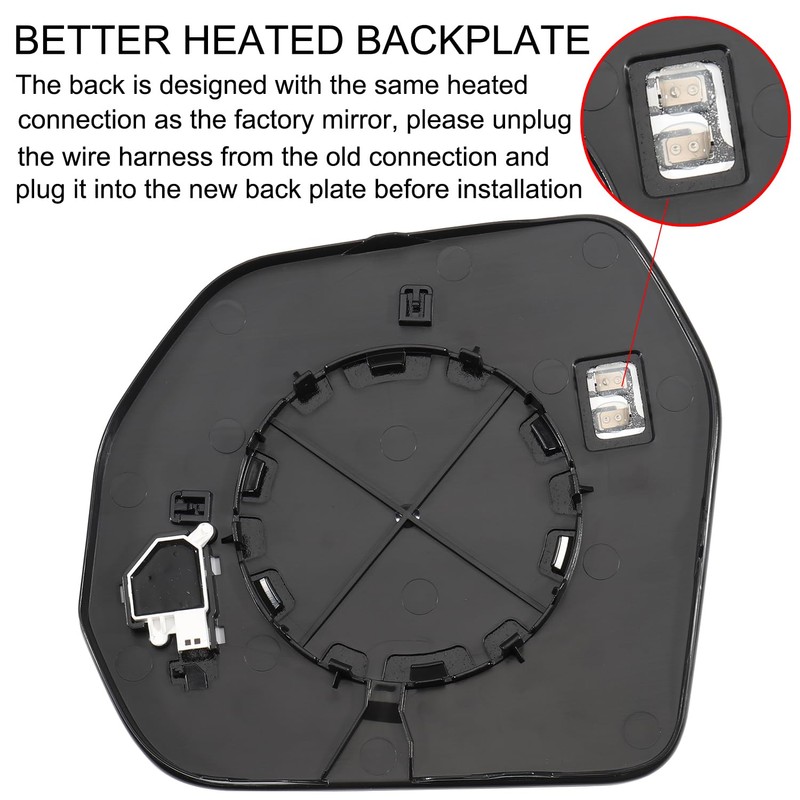 Passenger Side Mirror Replacement for Toyota Tundra Sequoia 2022 2023