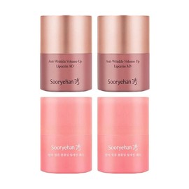 Sooryehan Anti-Wrinkle Volume Up Lip Serin 15ml x2 + Red 15ml x2 / 수려한 안티 링클 볼륨업 립세린 15ml x2 + 레드 15ml x2