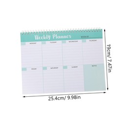 Gadpiparty 2Pcs Appointment Notepad Daily Planner and Study Planner for Homeschool Efficient Task Management Lightweight and Portable Design for Teachers and Students